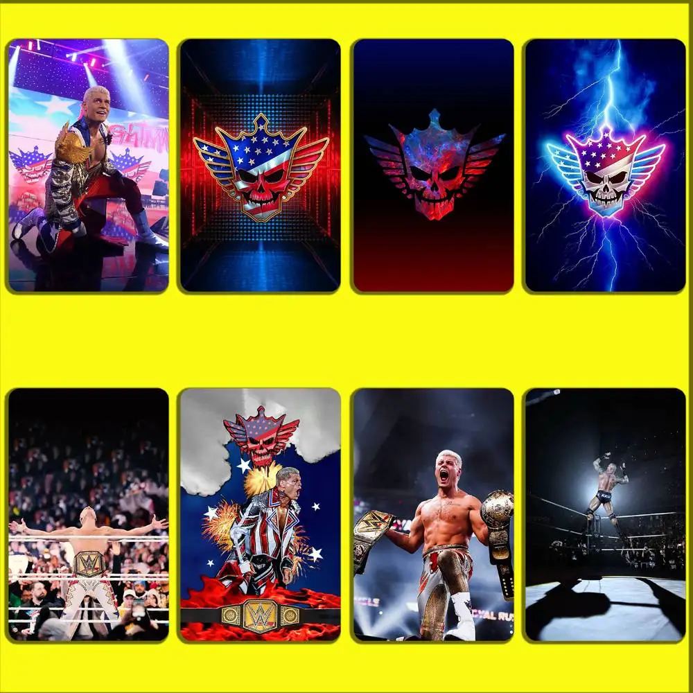 

Wrestler C-Cody Rhodes Card Stickers For Debit Bank Credit Cards Metro Bus Pass Sticker Decoration Cover Skin