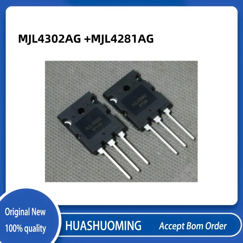 10Pcs/Lot 5+5 NEW  MJL4302A MJL4281A  4302A  MJL4281A MJL4302AG +MJL4281AG  TO-3PL