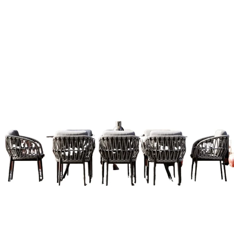 

Villa Garden Courtyard Table and Chair Hotel B & B Dining Table and Combination Open-air Waterproof