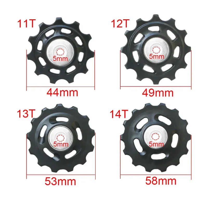 11T 12T 13T 14T Bearing Wheel Pulley Bicycle MTB Road Rear Guide Wheel Bike Rear Derailleur Pulley Roller for Shimano Repair image 4