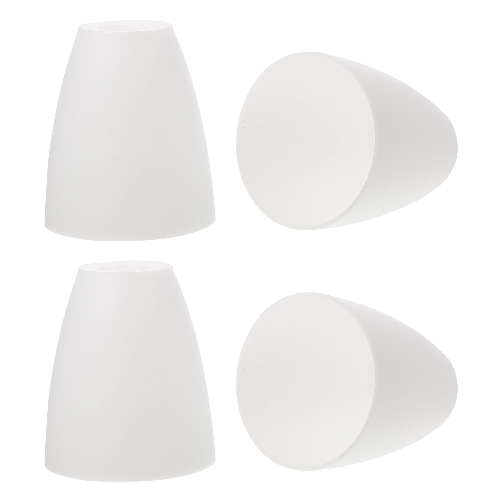 

4 Pcs Plastic Lampshade White Short Hair Cover for Pendant Ceiling Light Home Decoration Lighting Accessory Soft Safe Practical