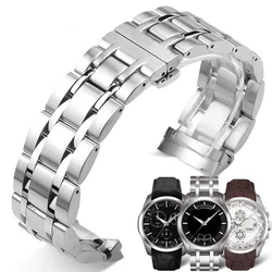 Correa de reloj de acero inoxidable para Tissot 1853 Couturier, correa de reloj masculina T035410a, T035407, T035428, accesorios de correa de reloj de 22, 23 y 24mm