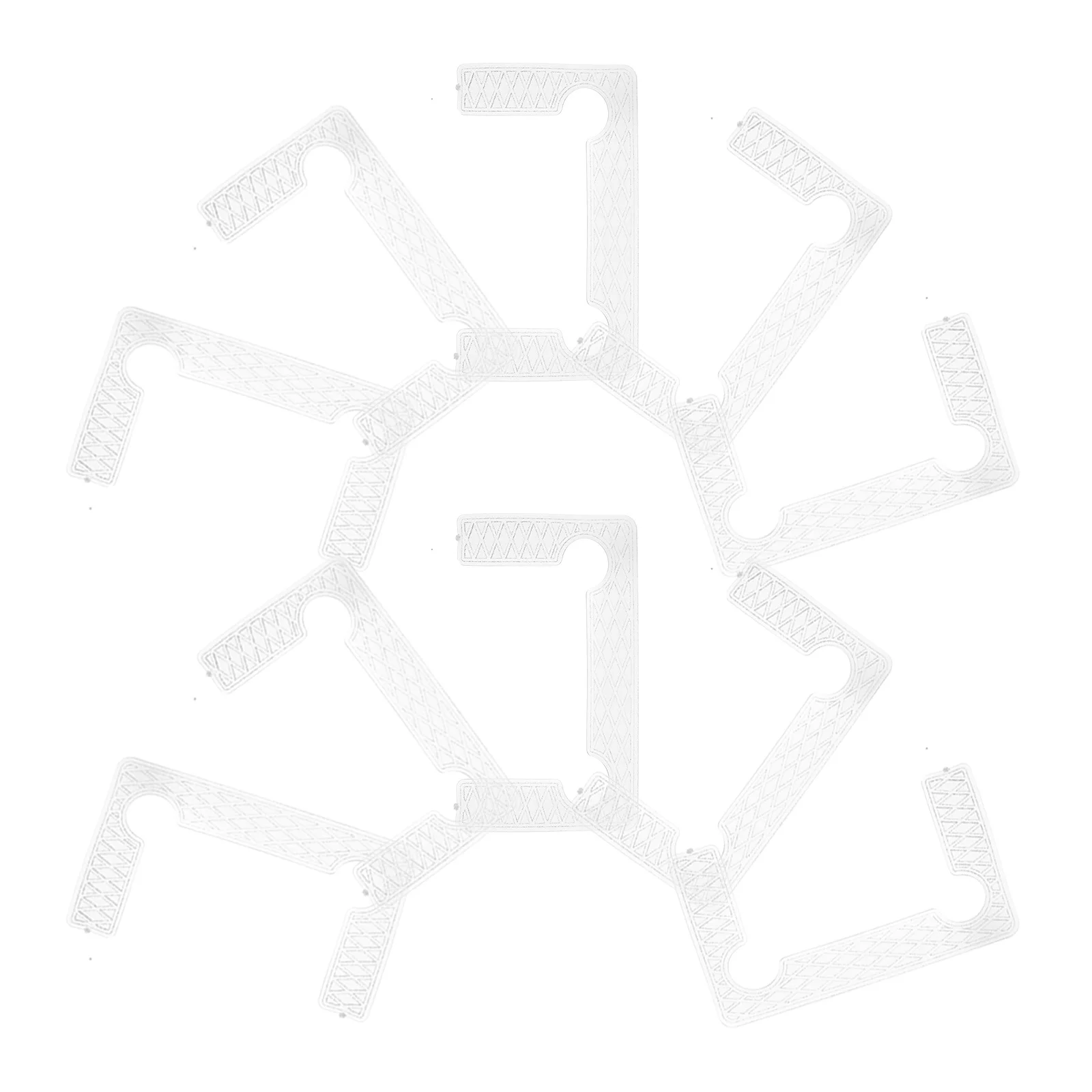 

40 Pcs Bathroom Clip Gasket Anti-slip Glass Door Shower Hinge Replacement Pad Grid Doors Part