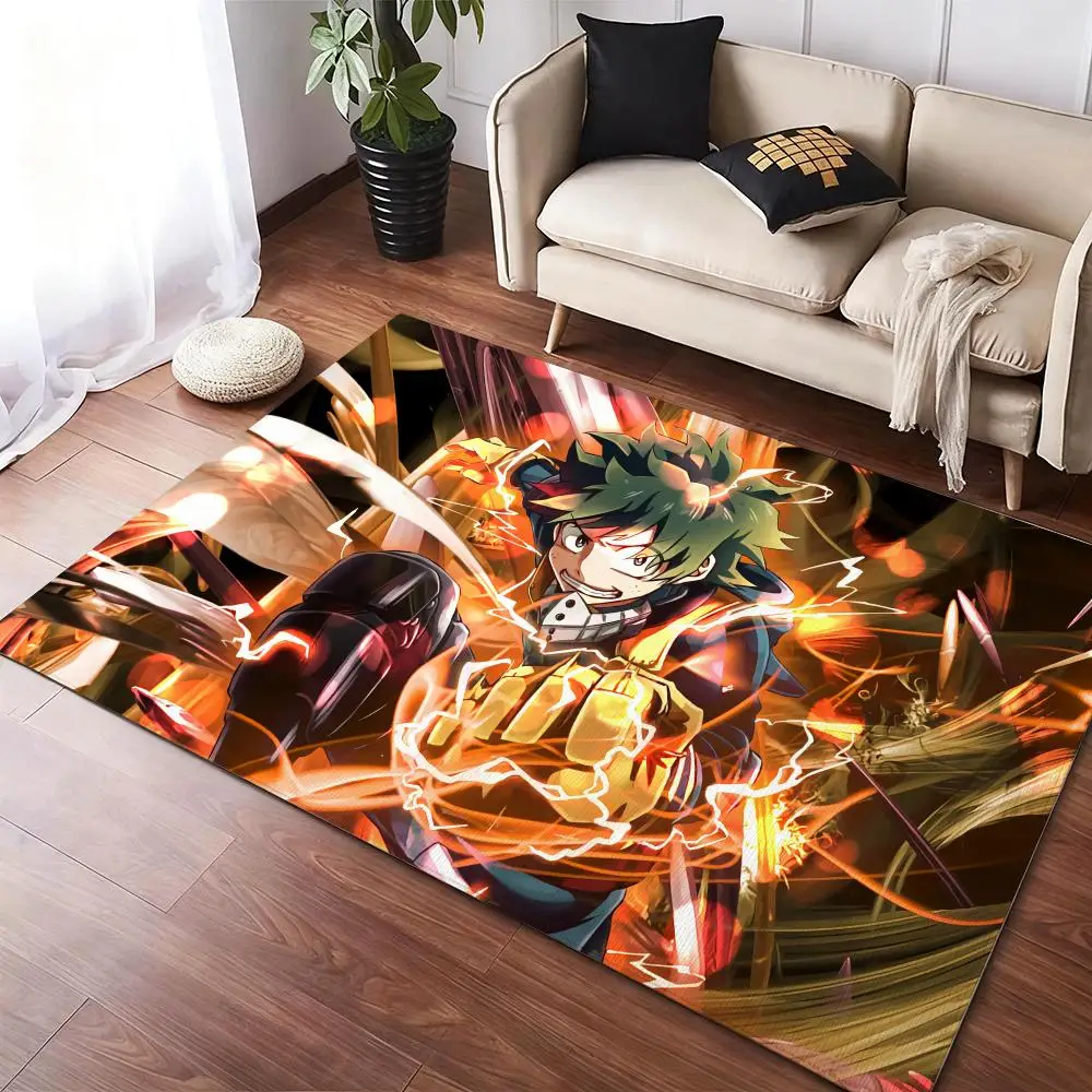 

My Hero A-Academia Cool Floor Mat Soft Thickened Non-Slip Door Mat for Living Room Home Decor Flannel Rugs