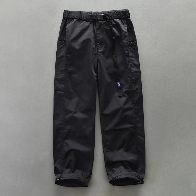 Spring Autumn Fashion Men's Cargo Pants Japan Style Solid Color Simple Basic Cotton Blended Casual Trouser Outdoor Outfit view 3