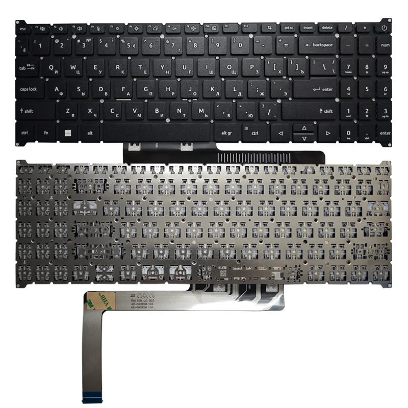 جديد لشركة أيسر أسباير A315-59 A315-59g A515-57 A515-57g A715-76 لوحة المفاتيح الأمريكية الخلفية
