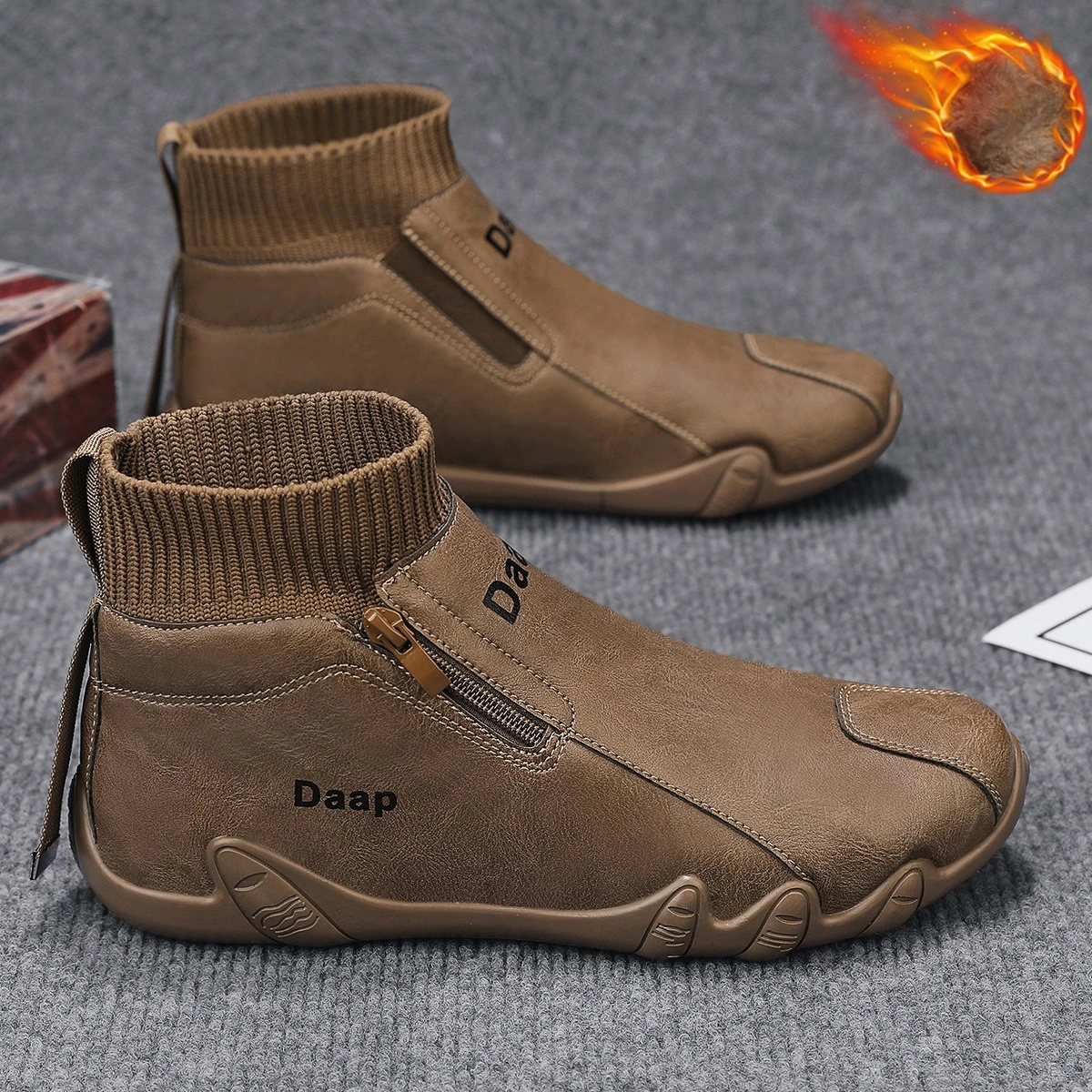 

Winter Snow Boots Outdoor Casual Sports Shoes Men High Quality Comfortable Abrasion Resistant Non-slip Simple Versatile Sneakers