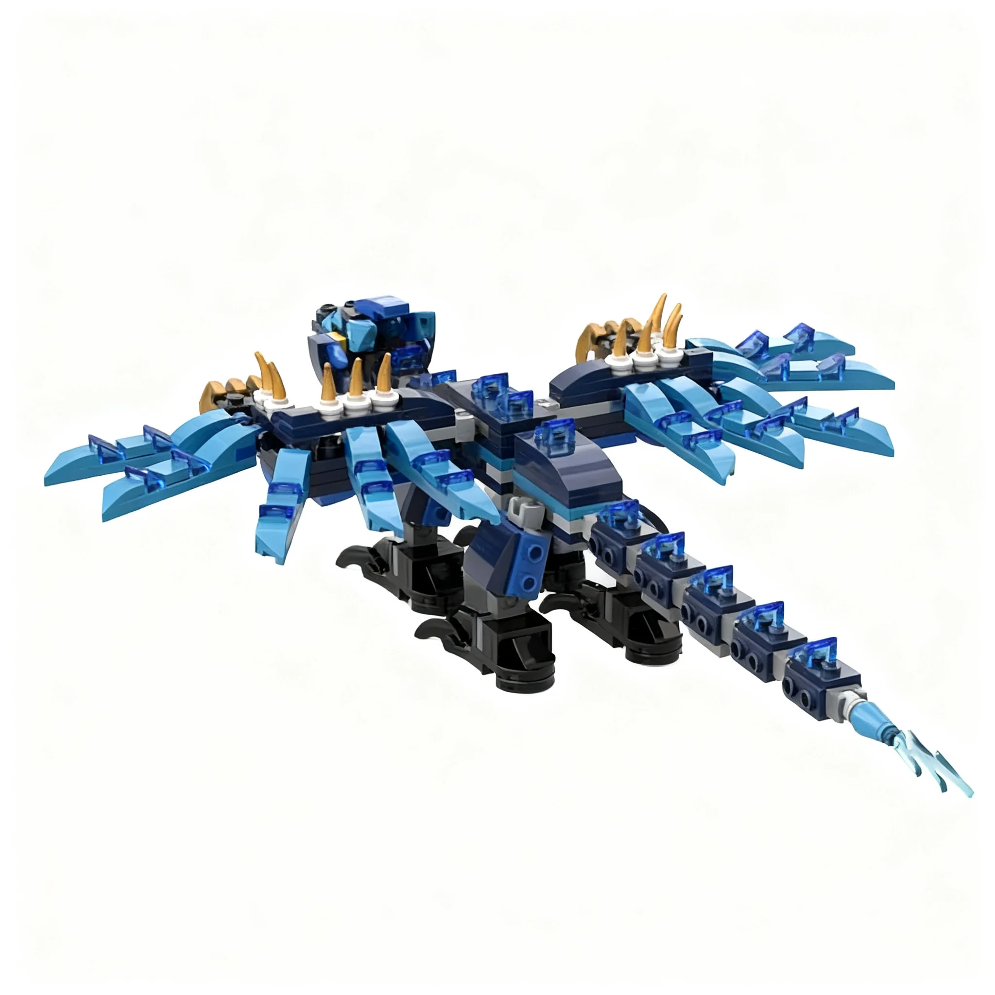 331pcs MOC Pilot Lightning Dragon Remake Ninjia Model Building Blocks Christmas Gift Toy Architecture Craft Brick Collection Art