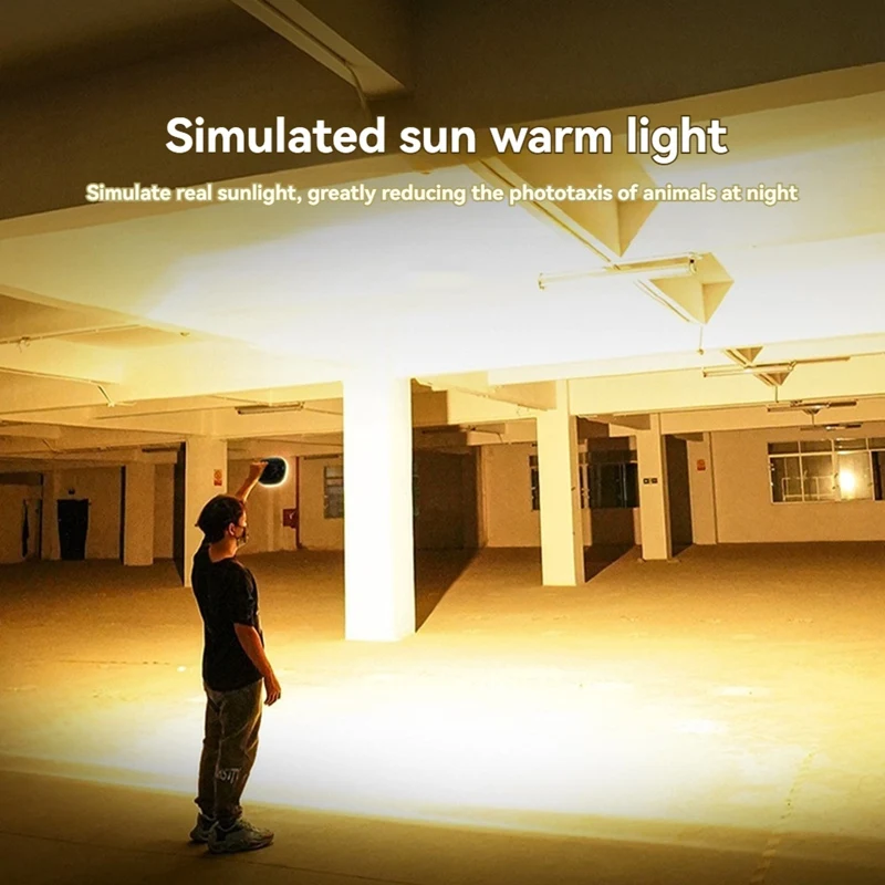 Portable LED Spotlight Lantern Strong Light Flashlight Outdoor Camping Fishing Emergency Rechargeable Magnetic Worklamp