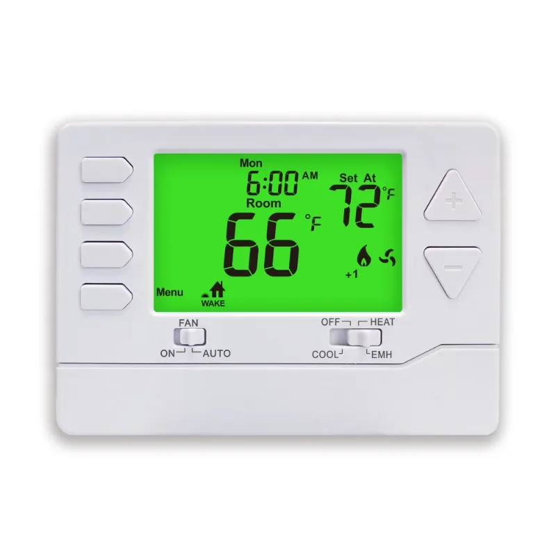 24V Digital 7-Day Programmable Air Conditioning Heat Pump Thermostat for HVAC Systems