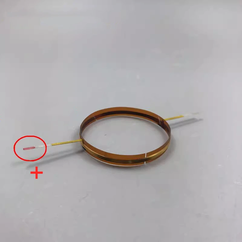 

1PC GHXAMP 34.4mm Aluminum flat wire Treble Stage Speaker Horn Voice Coil 34.5core frameless without film
