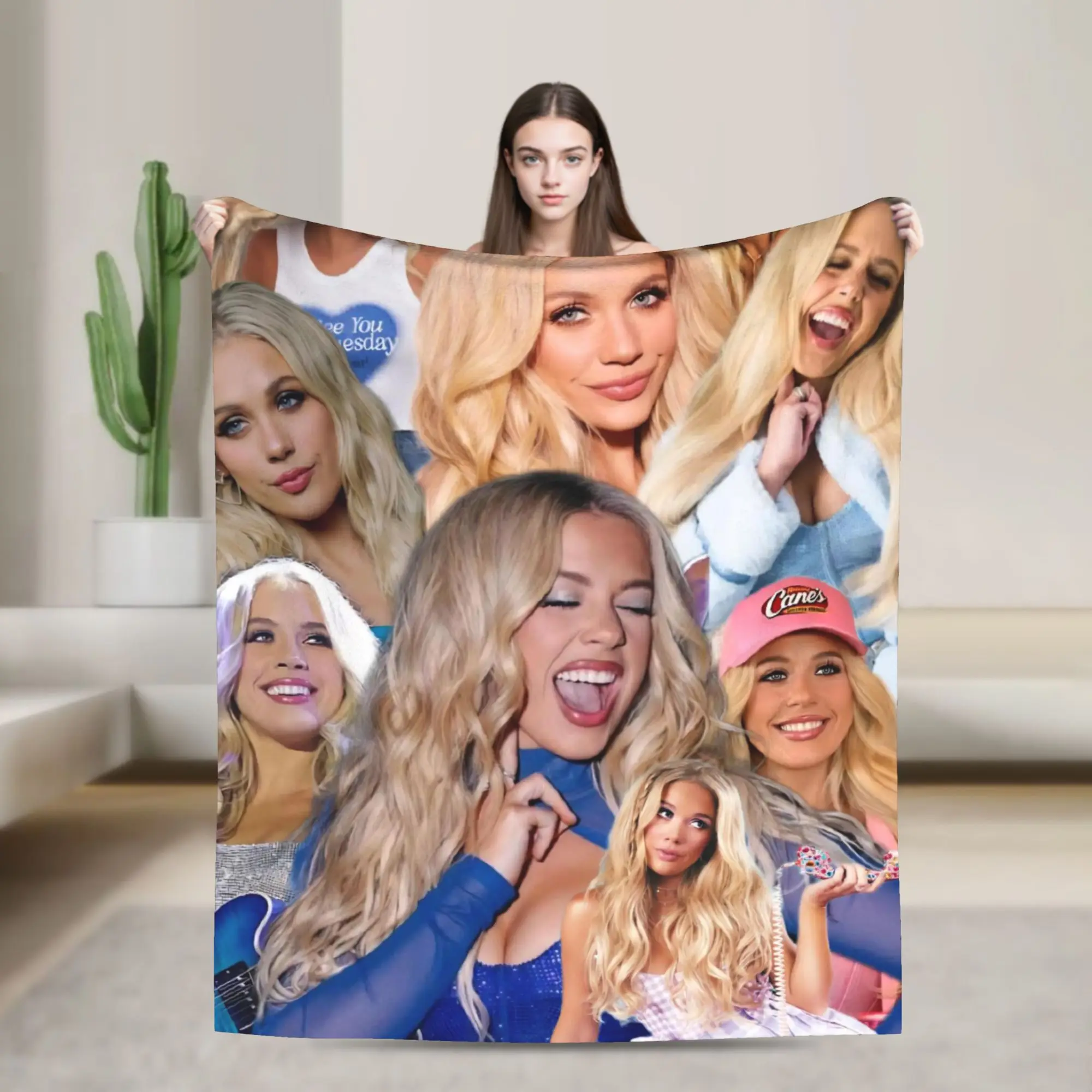 Megan Moroney Singer  Throw Blanket for Couch  Soft Cozy Plush Blanket 50x60 Inch Multiple Sizes Bedspread for All Seasons