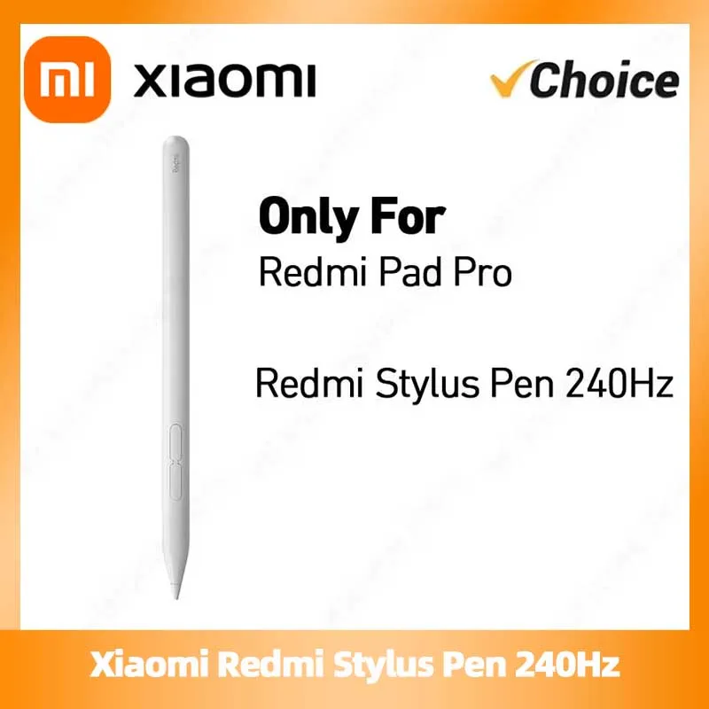 

Xiaomi Redmi Stylus Pen 240Hz Draw Writing Screenshot Tablet Screen Touch 4096 level Only For Redmi Pad Pro Type-C Charging