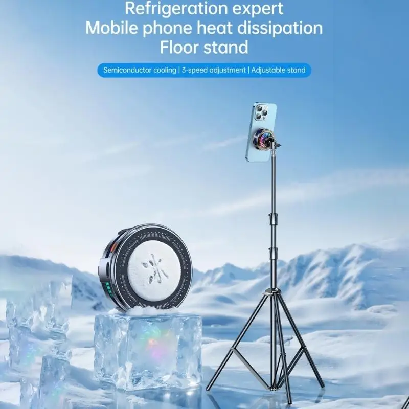 

Tall 160cm Aluminum Phone Stand with Cooling for Stable Film K92C