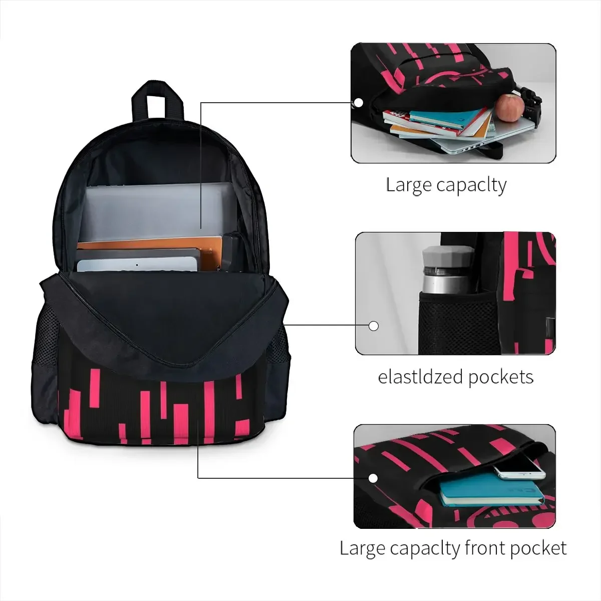 Just Shapes And Beats Blixer Backpacks Boys Girls Bookbag Students School Bags Cartoon Kid Rucksack Laptop Rucksack Shoulder Bag
