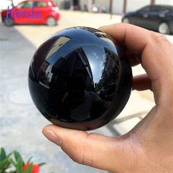 Black Obsidian Sphere Natural Crystal Ball Polished Stones Healing Crystals feng shui Sphere for Home Decoration Without Base