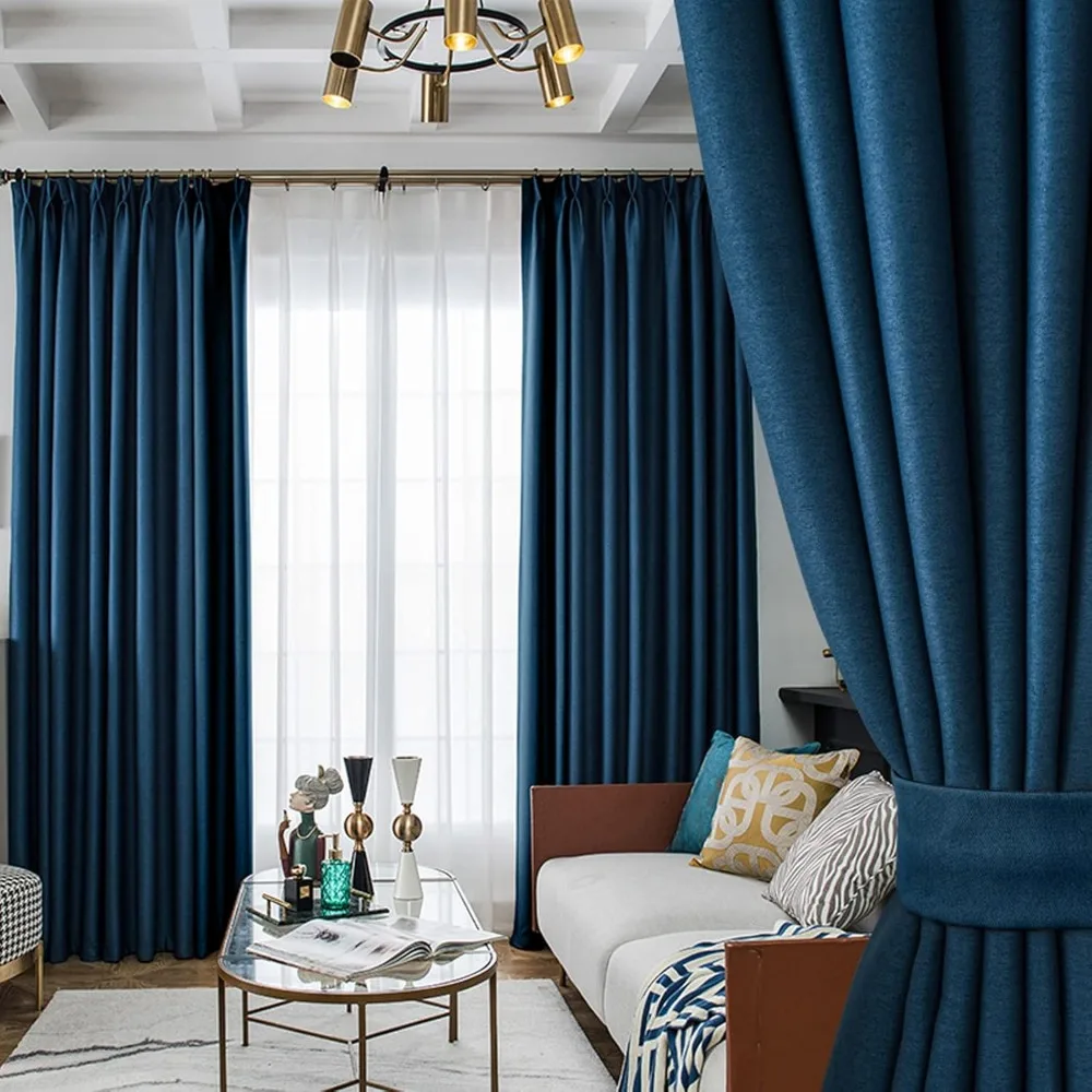 Thermal Insulated Noise-Reducing Curtains for Bedroom - Privacy and Light Control Window Treatments Living Room Use