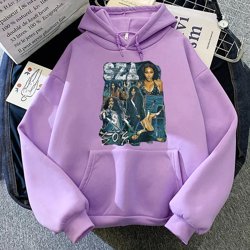 Sza Drive Sudadera con capucha estampada Hip Hop Harajuku hombres mujeres Sudadera con capucha suelta sudadera Casual moda ropa de calle Otoño Invierno sudaderas con capucha ropa