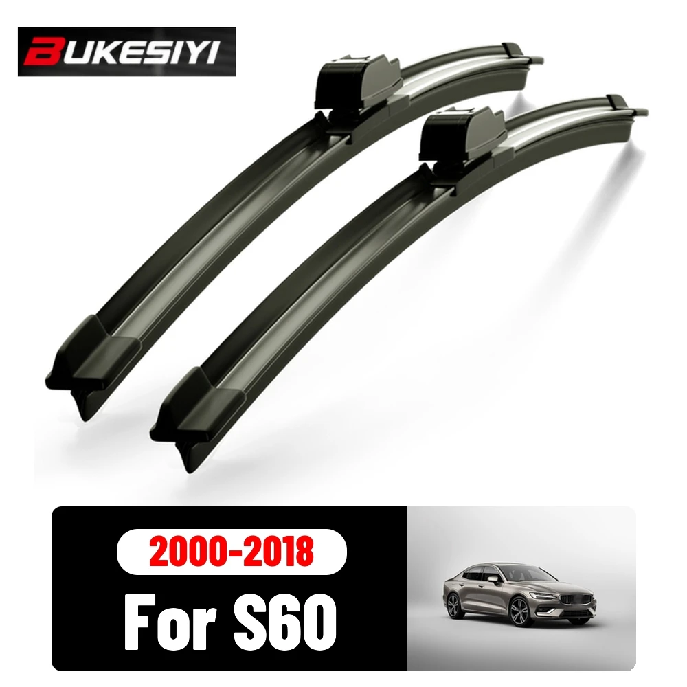 2PCS Front Wiper For Volvo S60 2000-2018 Silent Durable High Quality Windshield Wiper Blades Accessories 2008 2009 2012 2016