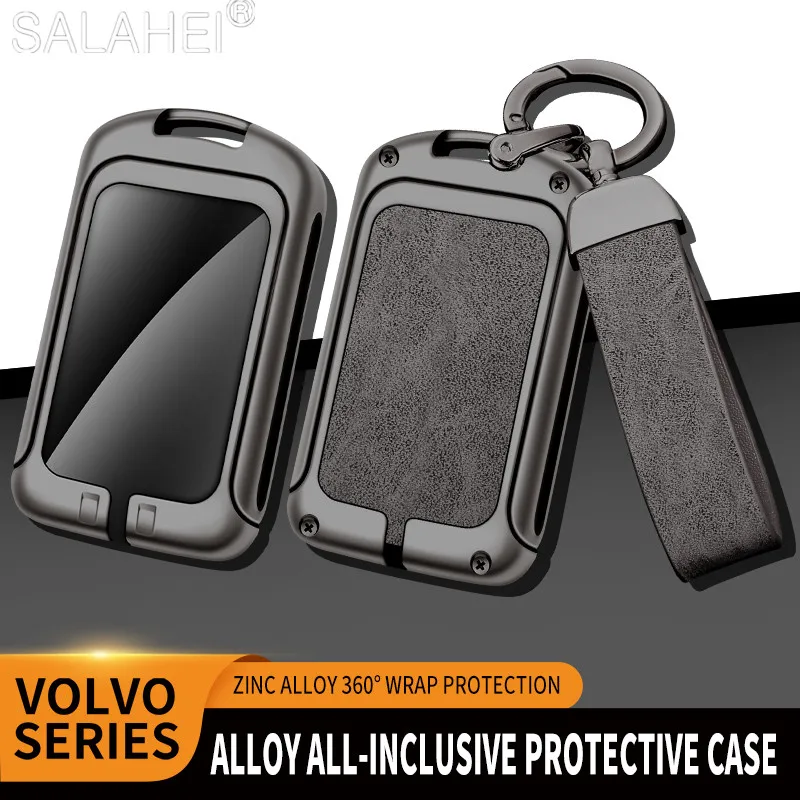 Zinc Alloy Car  Key Cover Case Holder Shell Protector Fob For Volvo S60 S90 XC40 XC60 XC90 V60 V90 T5 T6 T8 Polestar 1 Accessory