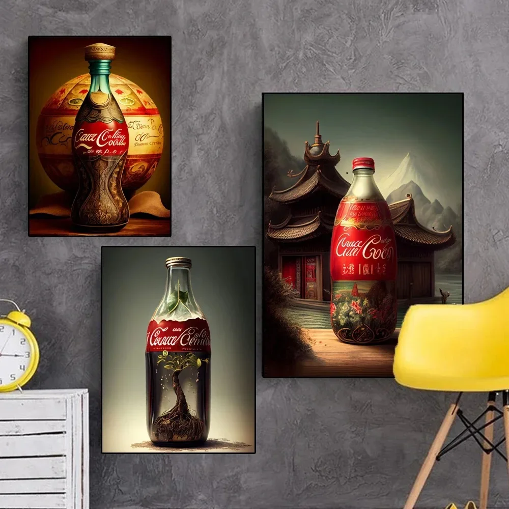 Wonderful World in Coca Cola World Landscape Posters And Prints Canvas Painting Wall Art For Room Home Decor
