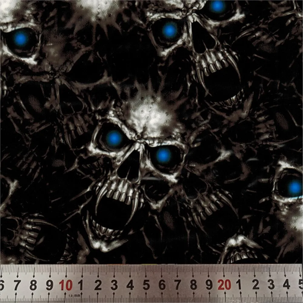 

Гидрографическая пленка с черепом длиной 2 м/6 м/10 м, ширина 50 см, пленка для водной печати WDF1318