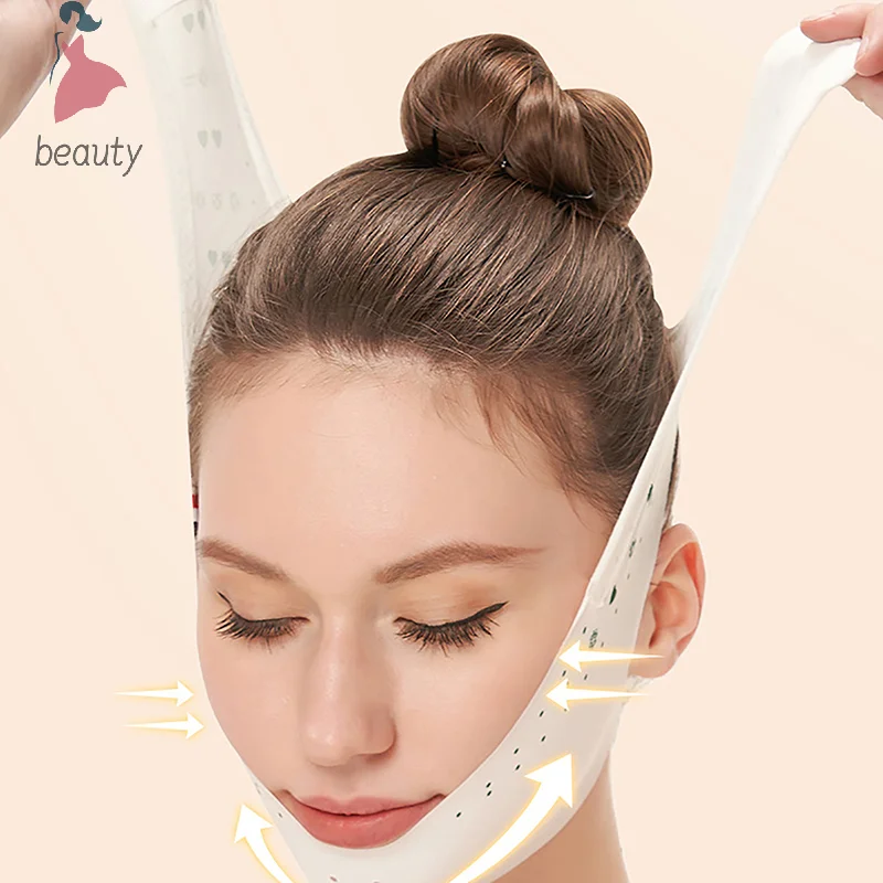 V Face Slimming Belt Facial Cheek Bandage Firm Lifting Band Anti-Wrinkle Strap Face Slimmer Strap Anti-Aging