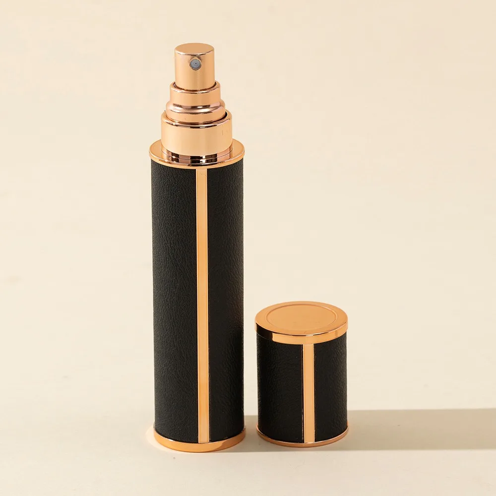 10ml PU Leather Perfume Refill Bottle Portable Mini Refillable Spray Jar Scent Pump Empty Cosmetic Container Atomizer for Travel