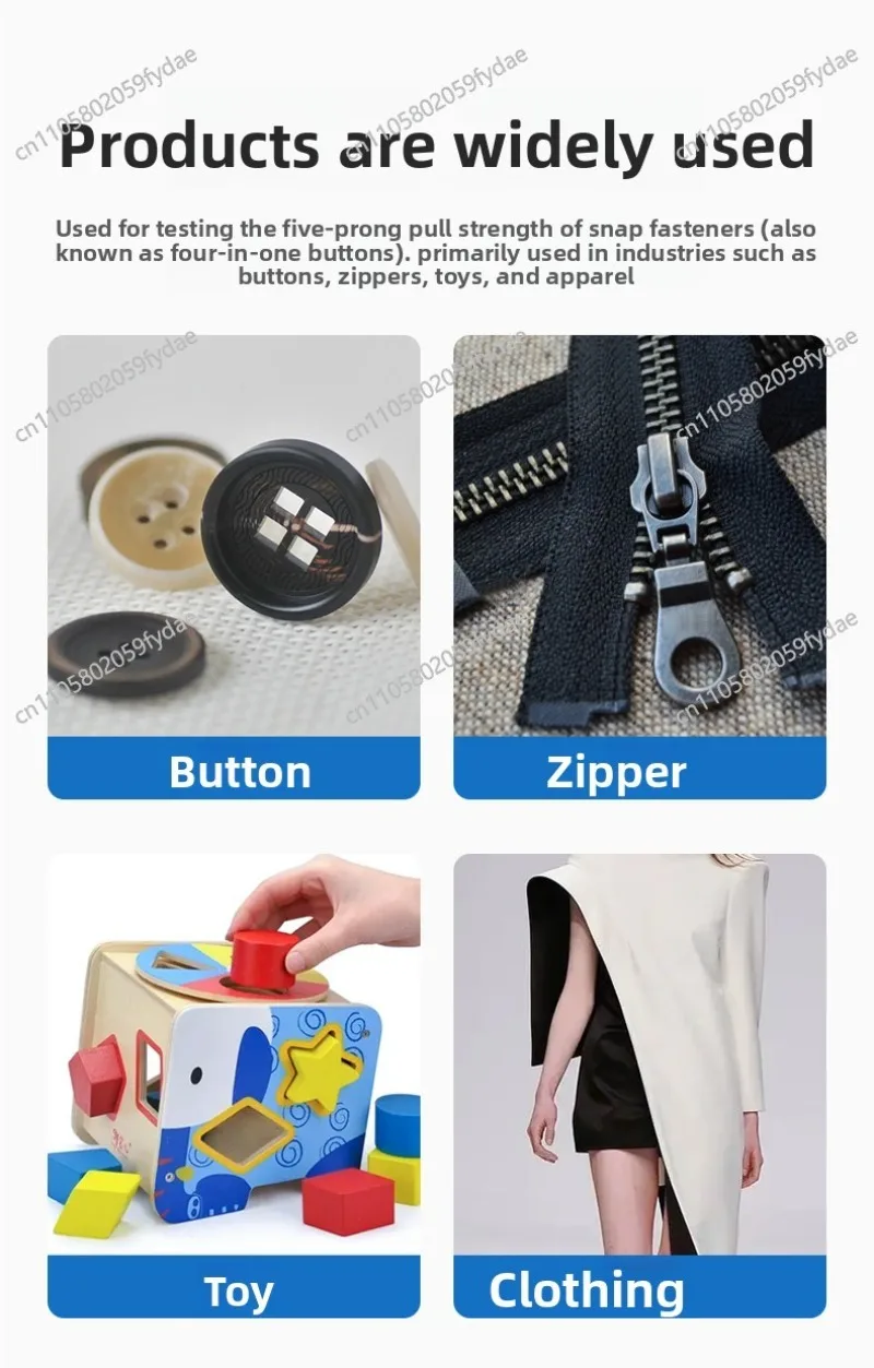 Button tension testing device rack instrument push-pull gauge fixture tension clothing button testing machine