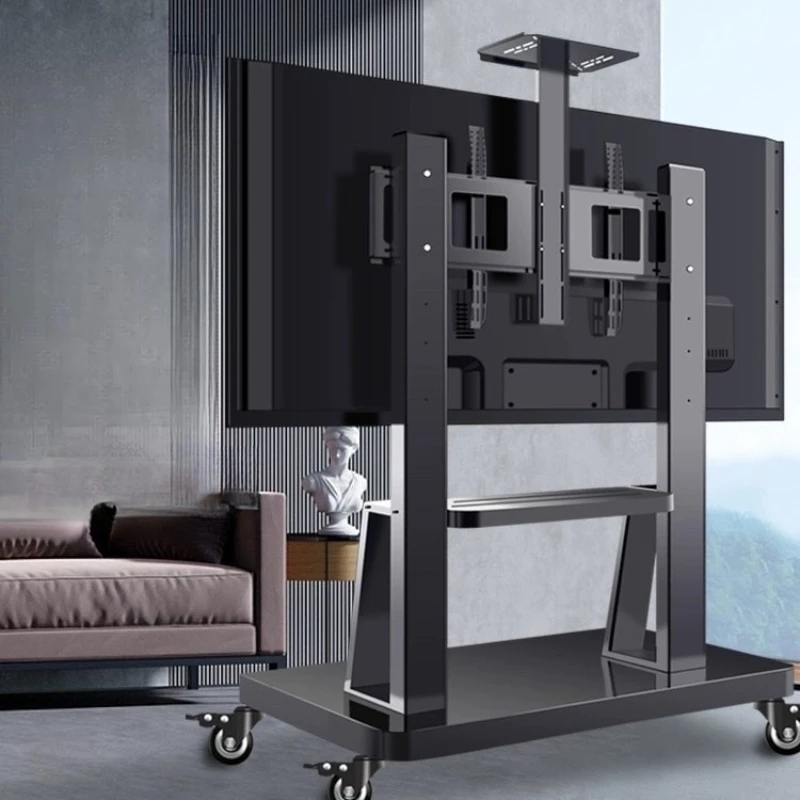 

Universal Mobile TV Stand Floor standing Mobile Stand with Wheel Lift Large Screen Horizontal and Vertical Screen