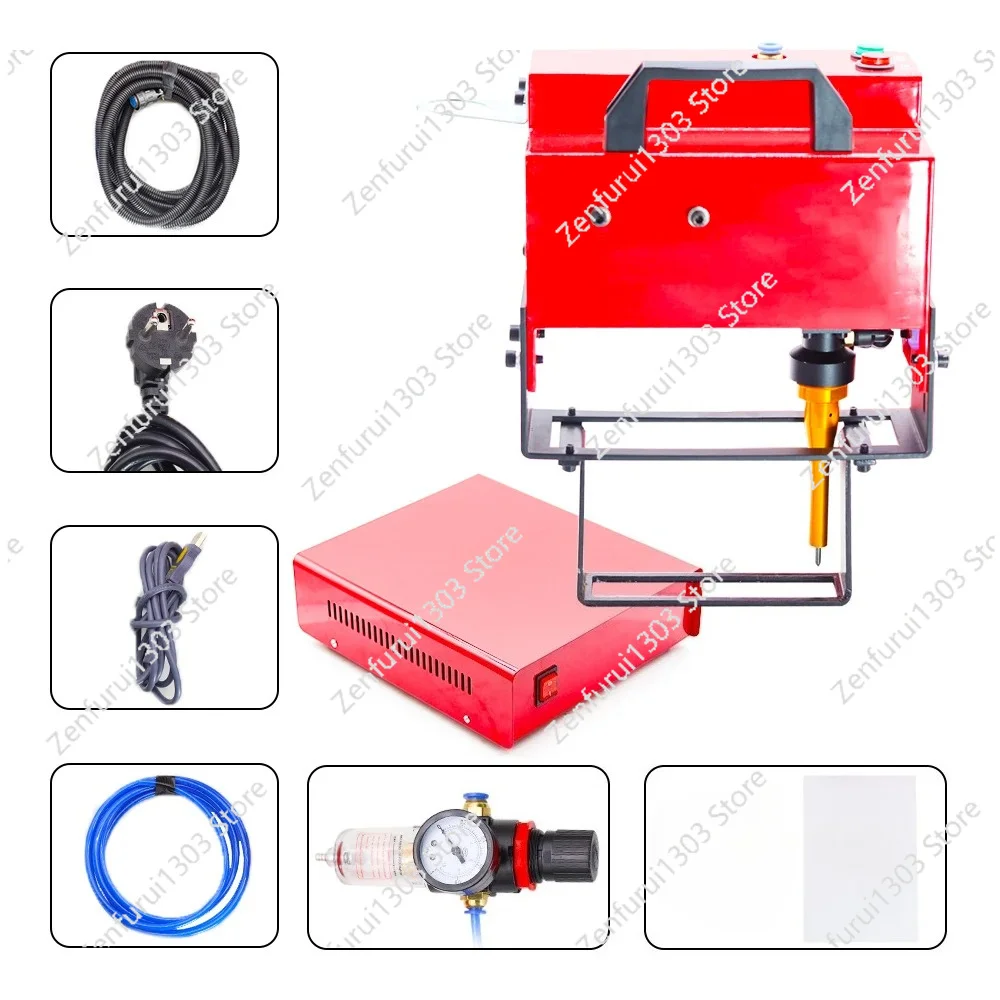 Portable Metal Pneumatic Dot Peen Marking Machine For VIN Code(100*20mm) Frame Marking Machine Chassis Number 220V/110V