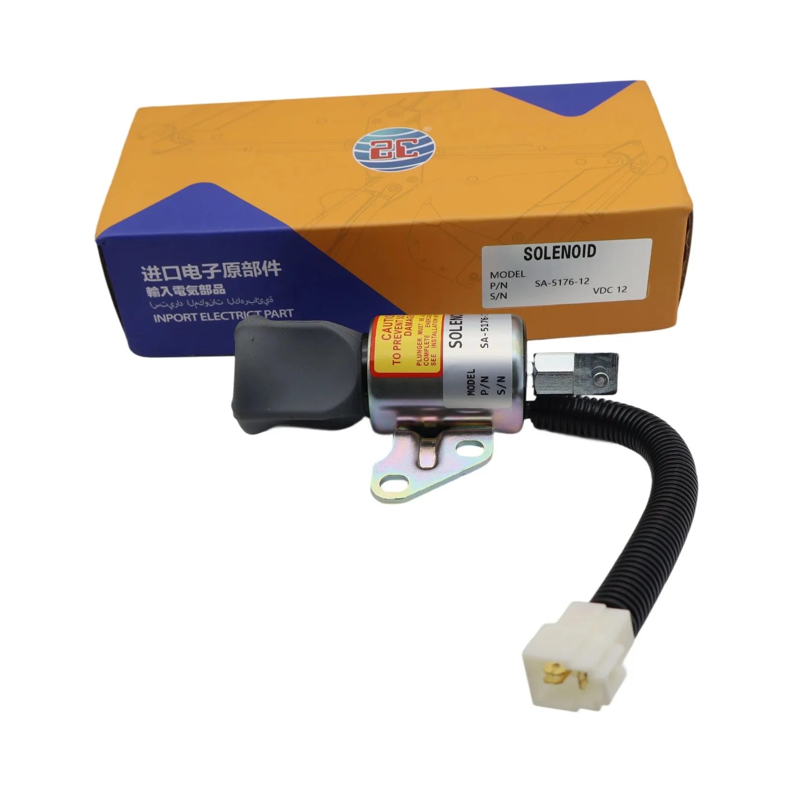 Fuel Shut off Solenoid SA-4899-12 16851-57723 For Woodward 1756ES Model For Kubota D722 D902 Z482 Engine