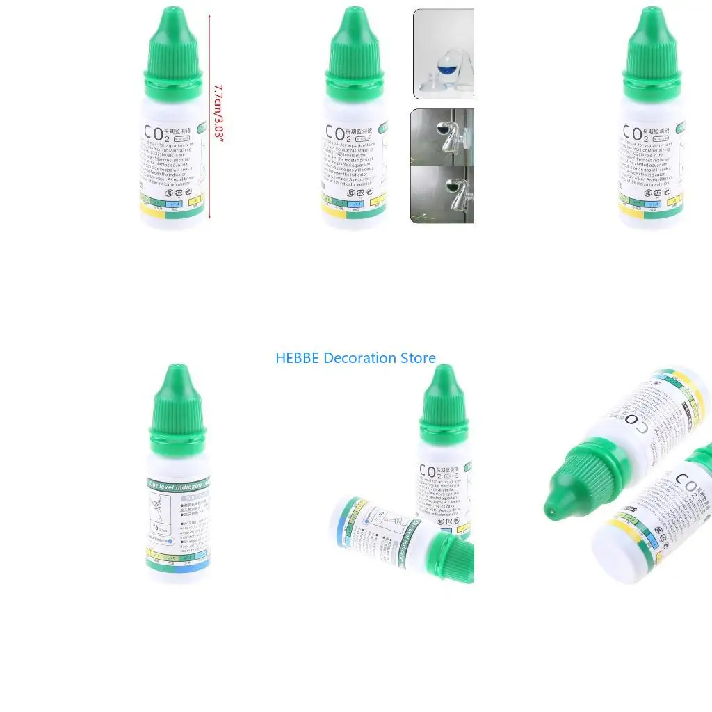 B0KC Solution 15ml/0.5oz Use with Aquarium Carbon Dioxide Monitor CO2 for Planted Fish for Tank Aquariums