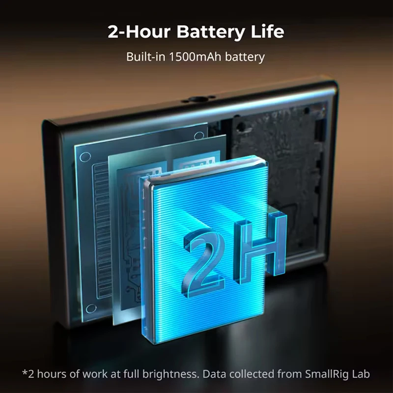 SmallRig Wireless Video Monitor Bildschirm für Telefon Selfie Vlog Kit mit Fernbedienung 1500 mAh Akku für iPhone & Android Telefon