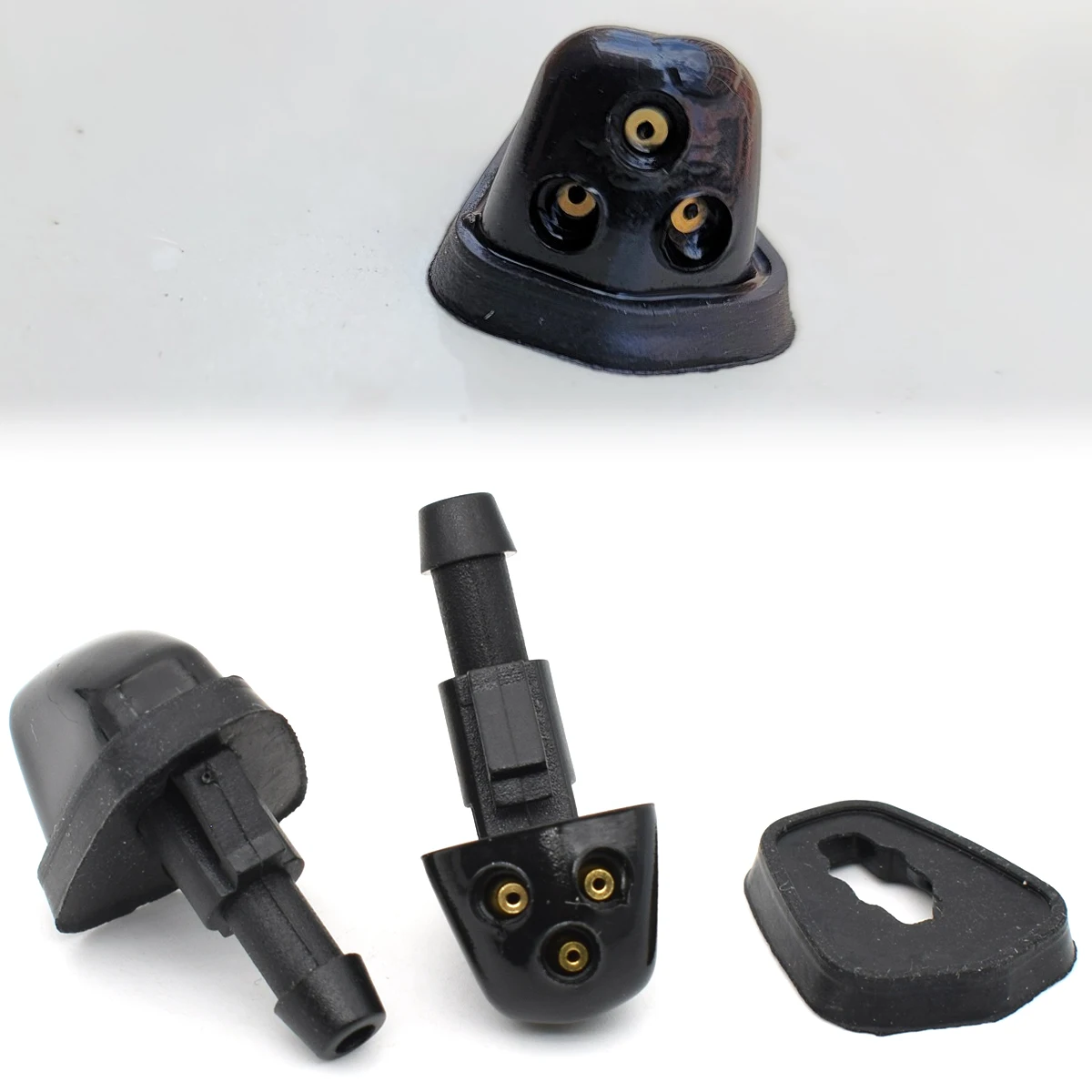 2Pcs Car Front Windshield Wiper Washer Spray Jet Hood Nozzle For Suzuki Swift MK2 SX4 MK1 Grand Vitara Escudo Aerio JIMNY Ertiga
