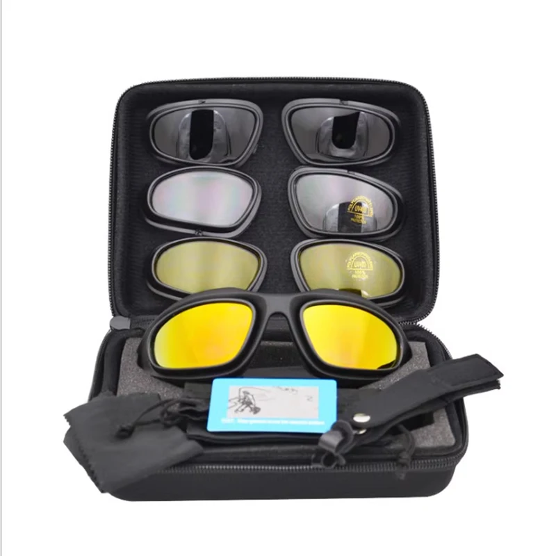 

Daisy C5 Tactical Polarized Glasses Military Goggles Army Sunglasses with 4 Lens Original Box Men Shooting Hiking Eyewear Gafas