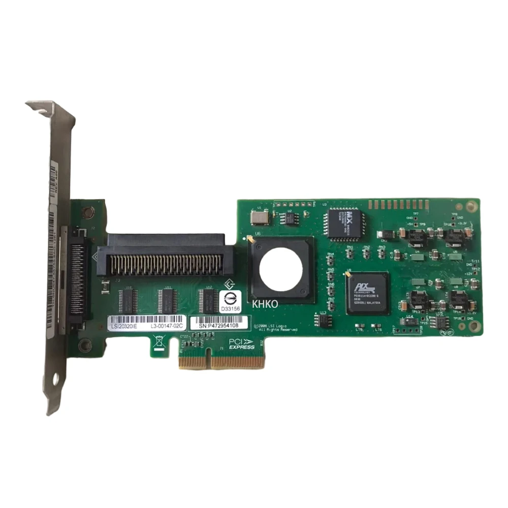 

Used Original MM052 NU947 SCSI LSI20320IE PCI-E HBA Controller Adapter Card Controller Card 0NU947 0MM052 LSI 20320IE