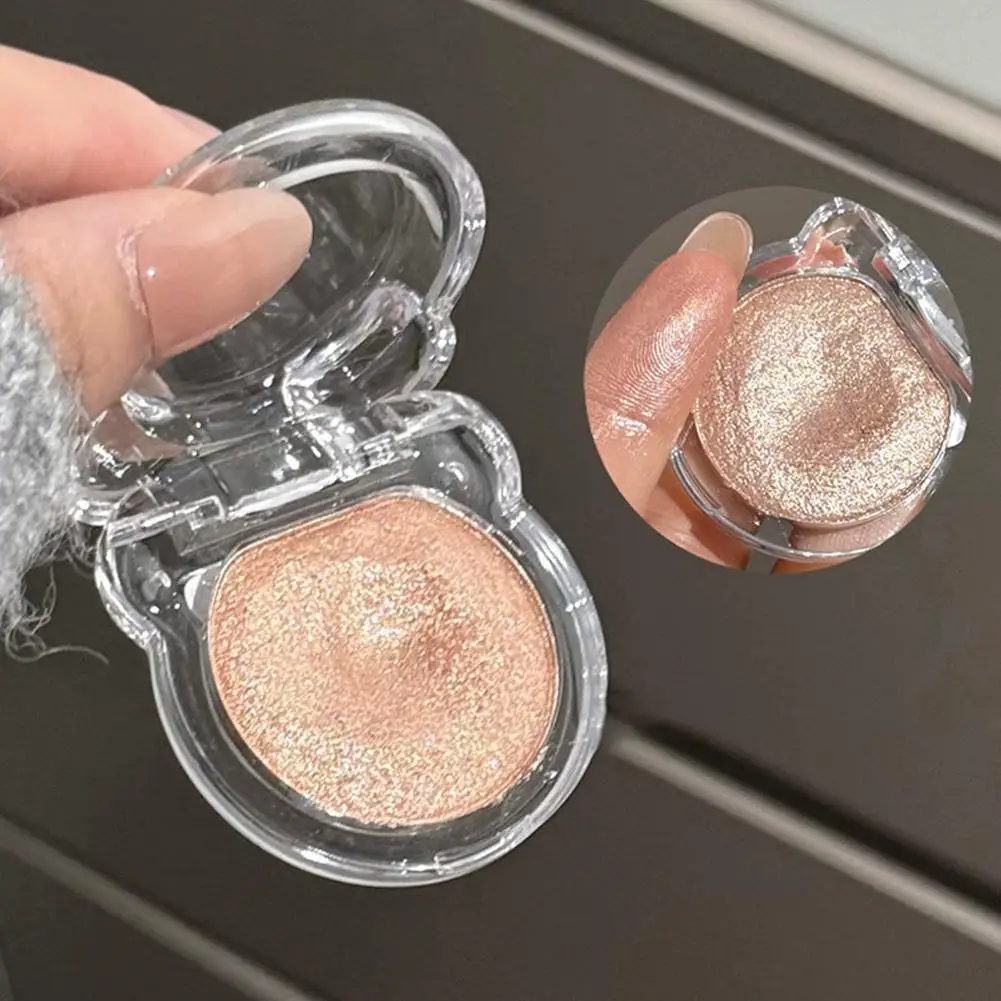 Palette di evidenziatori in polvere di purè di patate opache scintillanti ombretti schiarenti bianchi ad alta lucentezza trucco di bellezza per il contorno del viso