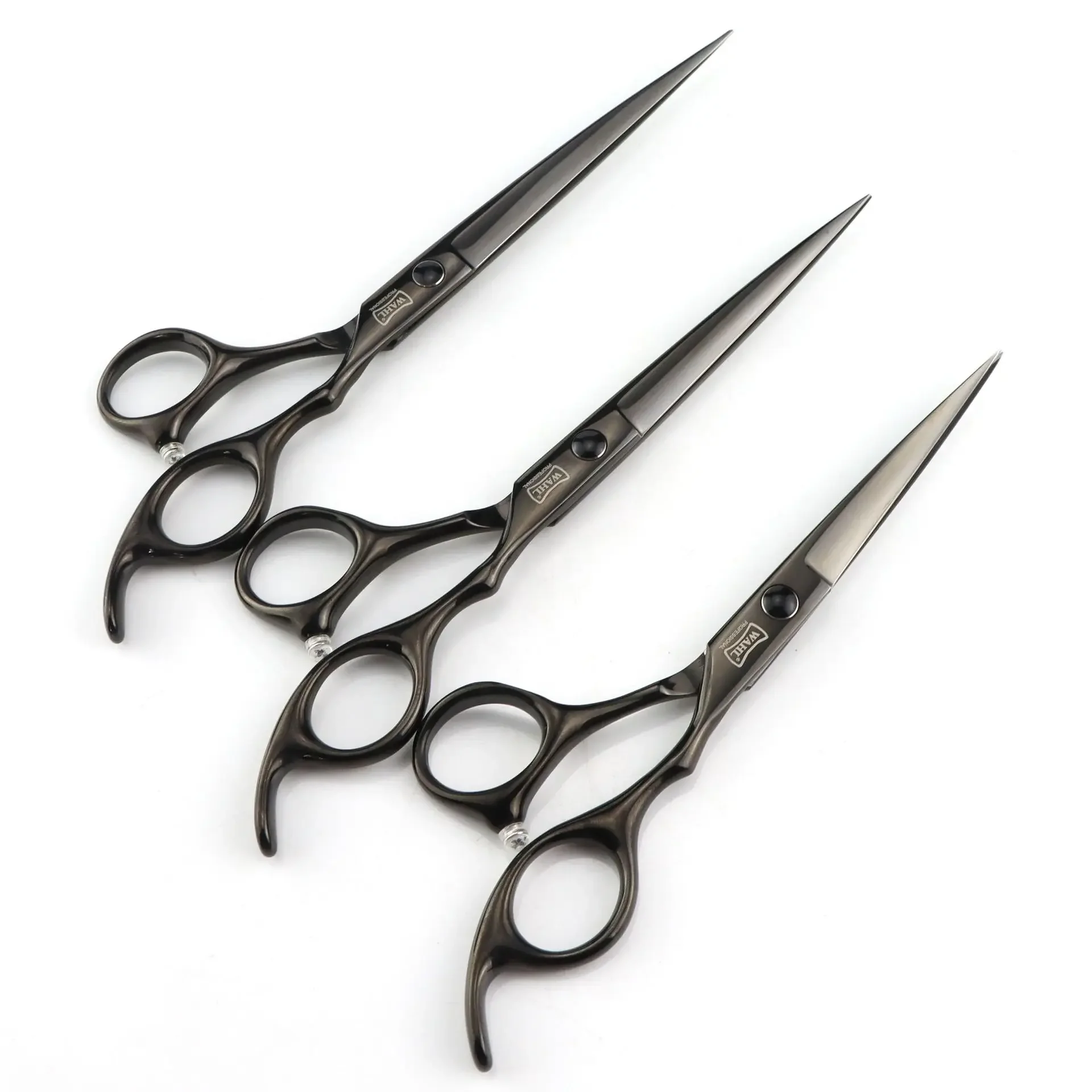 6.0/6. 5/7.0 inch black, Waldorf personality, hair scissors, hair scissors sharp knife head flat cut