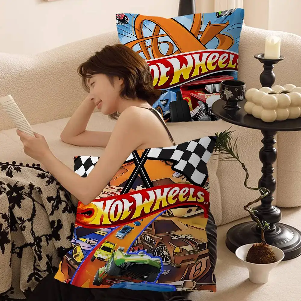 H-Hot Funny W-Wheels Pillow Cover Design Cushion Cover Decor Holiday Decorati