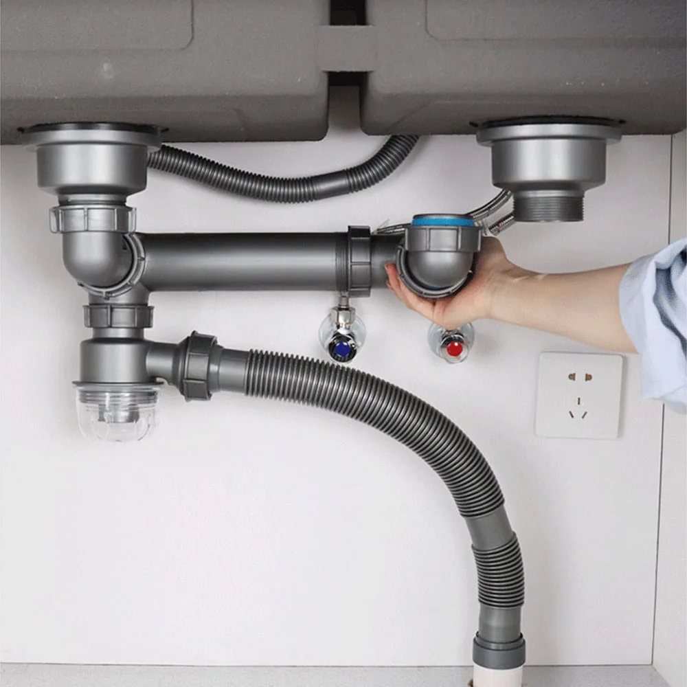 Рисунок 4 - Набор сливных труб для кухонной