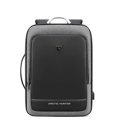 ARCTIC HUNTER-Mala de Viagem de Negócios Personalizável Impermeável para Homens, Mochilas Expansíveis, Carregamento USB, Grande Capacidade, Masculino, 40L, 17