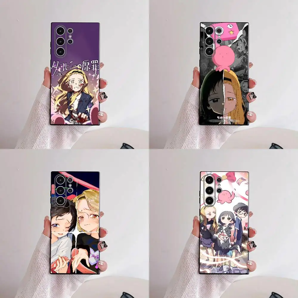 Takopis Original Sin Anime Phone Case For Samsung S25,S24,S21,S22,S23,S30,Ultra,S20,Plus,Fe,Lite,5G Black Cover