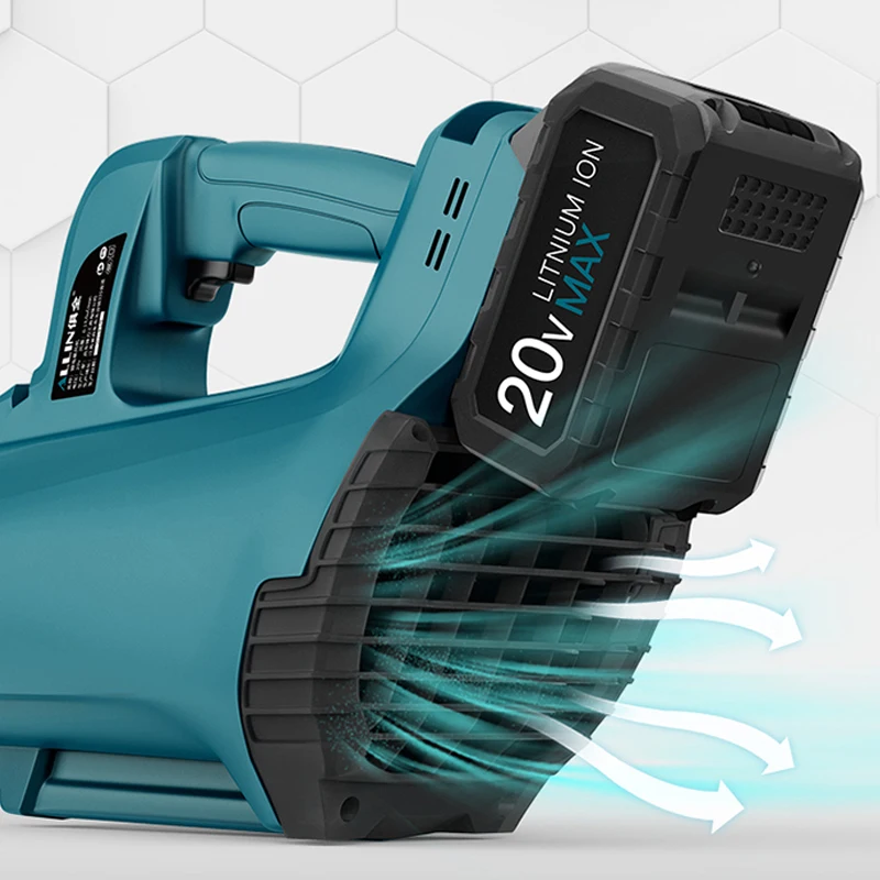 20V Brushless Cordless Electric Blower 460CFM 120MPH Handheld Dust Collector with Blow And Suction for Gardening Leaf Blower