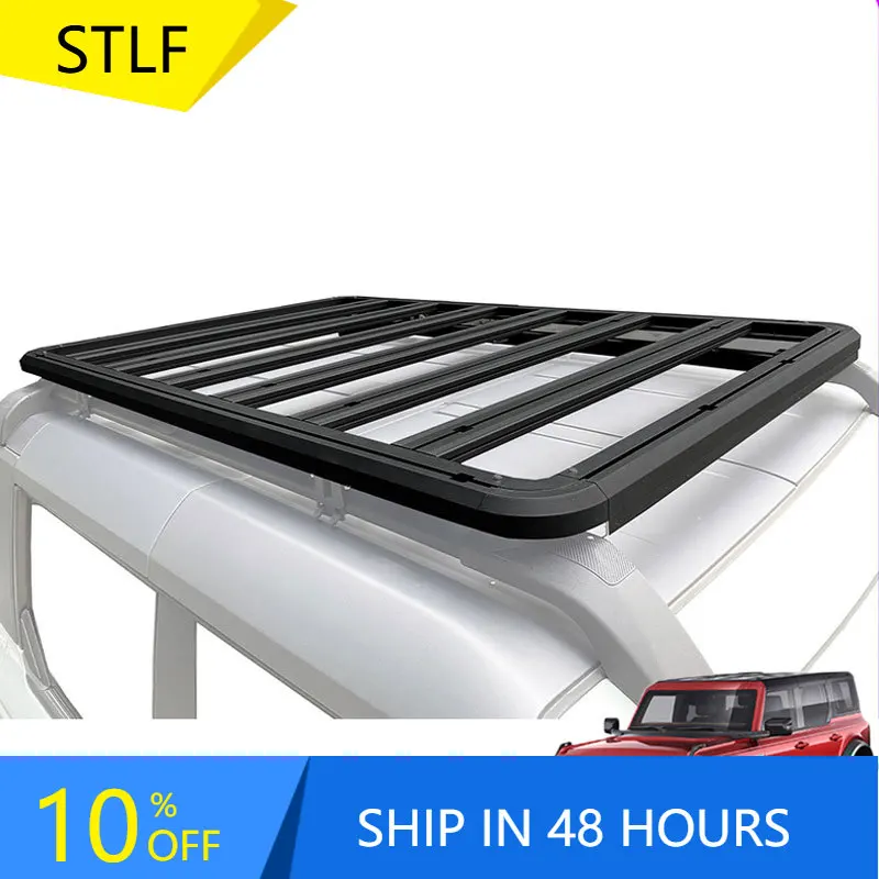 

STLFOffroad 4x4 Auto Part Steel Chrome Roof Rack for Fords Bronco 2021 2022 2023 Car Accessories Roof Luggage