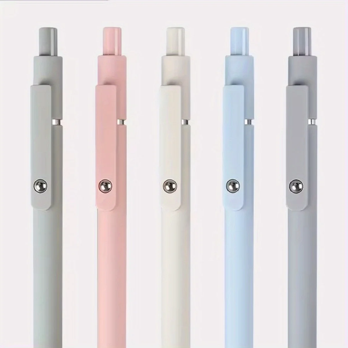 5 قطع من أقلام جل موراندي، قلم حبر أسود 0.5 مم، طرف CS غير لامع للكتابة سلسلة راقية لتدوين الملاحظات اليومية #3