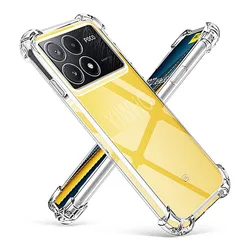 Shockproof Clear Phone Case for Xiaomi Poco X6 Pro 5G X6 M6 Pro 4G C65 Soft TPU Shell Transparent X6Pro M6pro Bumper Back Cover
