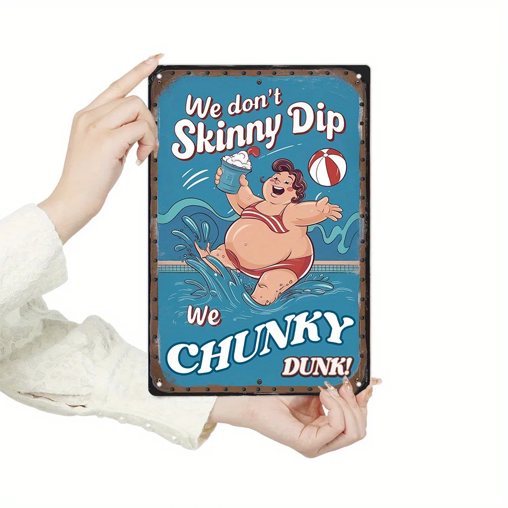 2D Flat Vintage Metal Tin Sign - 