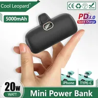 Mini Power Bank 5000mAh PowerBank QC PD Fast Charging For iPhone 15 14 13 Batterie Externe Portable Charger For Samsung