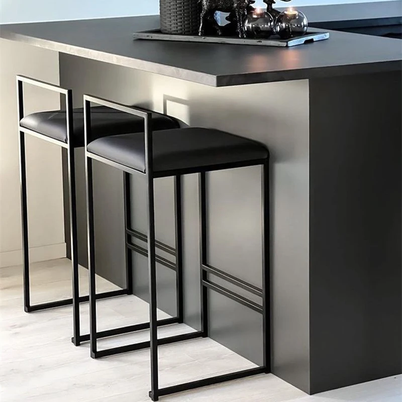 

For Modern Simple Bar Chair Nordic Designer Minimalist Backrest Bar Chair Front Desk Restaurant Bar Furniture Barkrukken